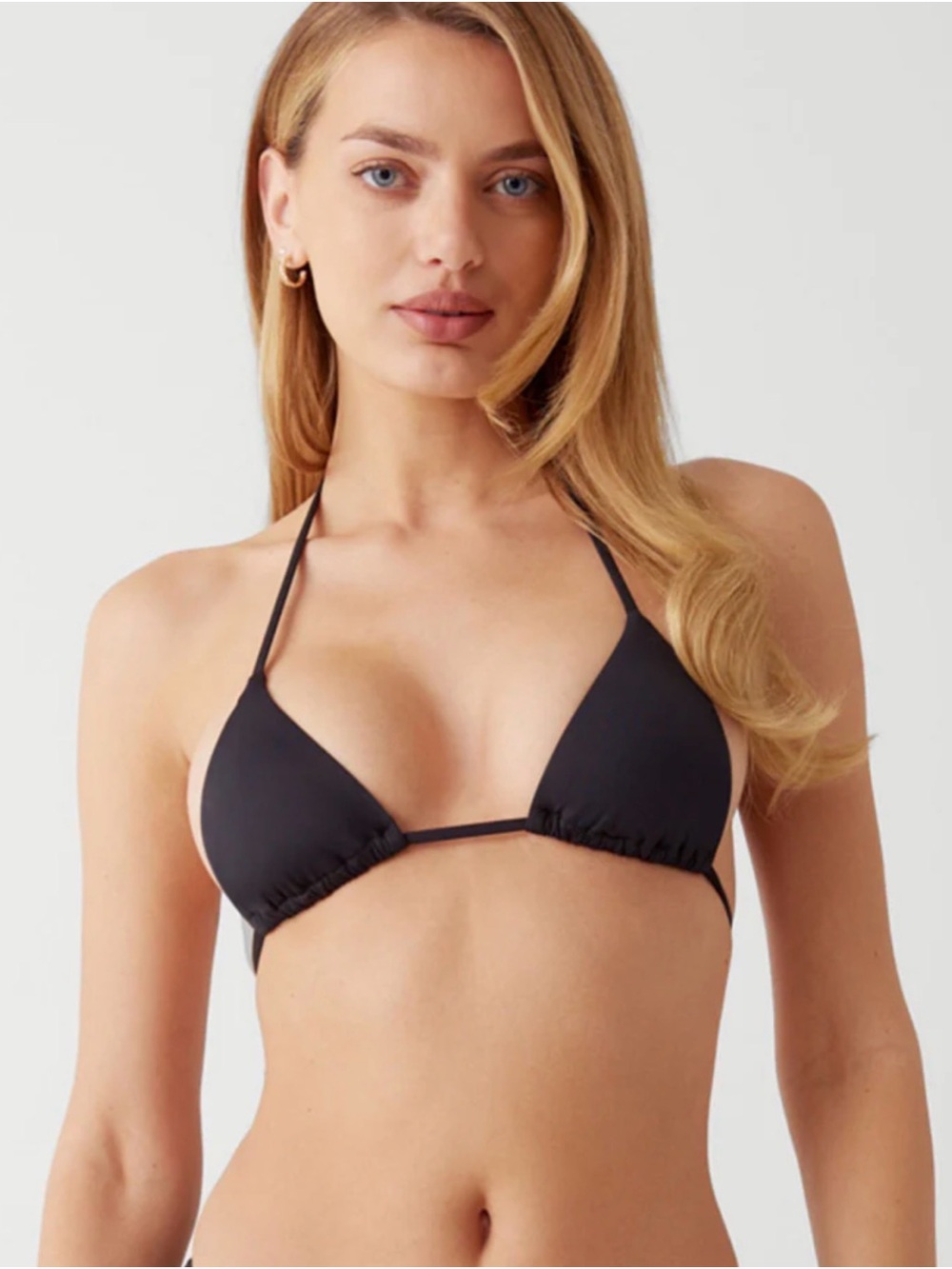 Frankie's Bikinis Black Triangle Swim Top